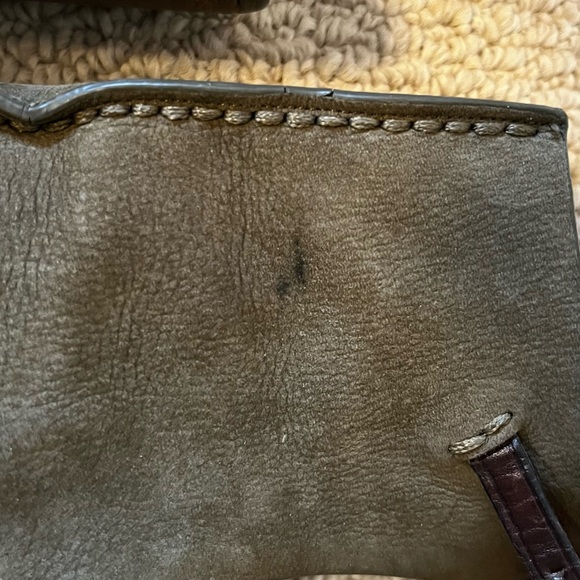 Army green suede Coach sandal 7.5 - Picture 7 of 9